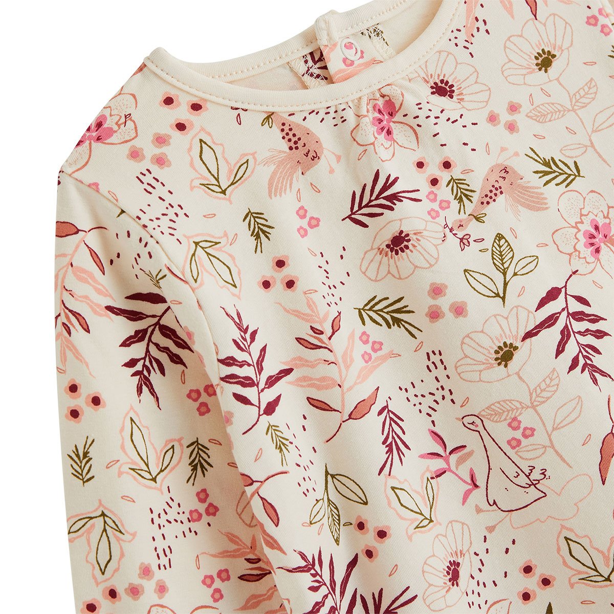 Lot de 2 t-shirts bébé manches longues Manouk rose, PETIT BEGUIN
