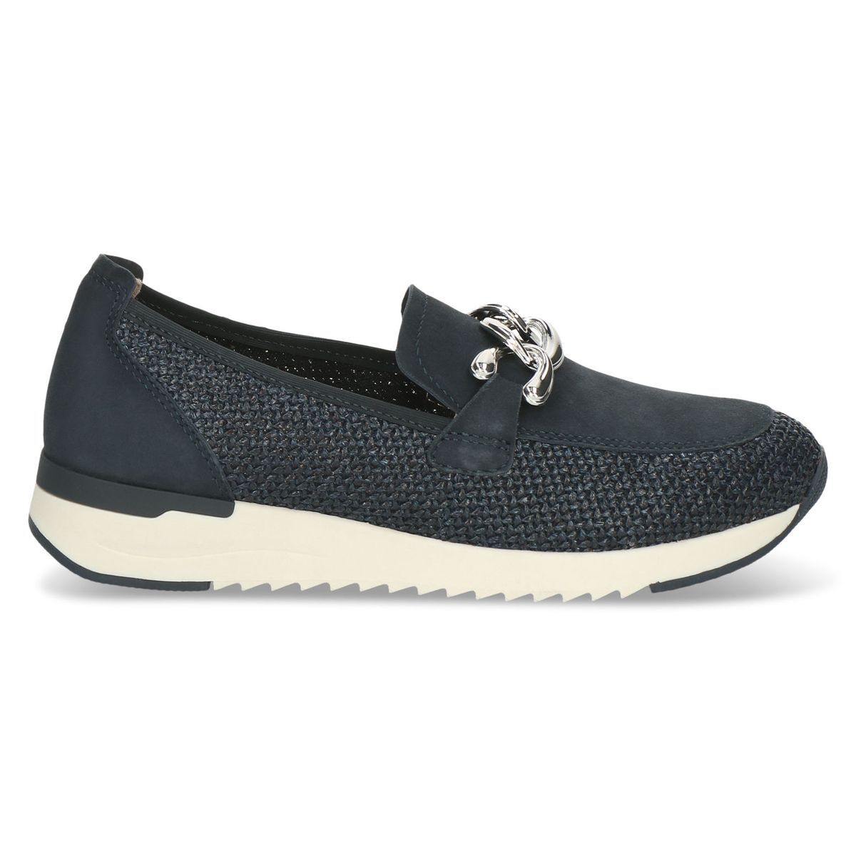 Slipper femme bleu blue océan combiné, CAPRICE