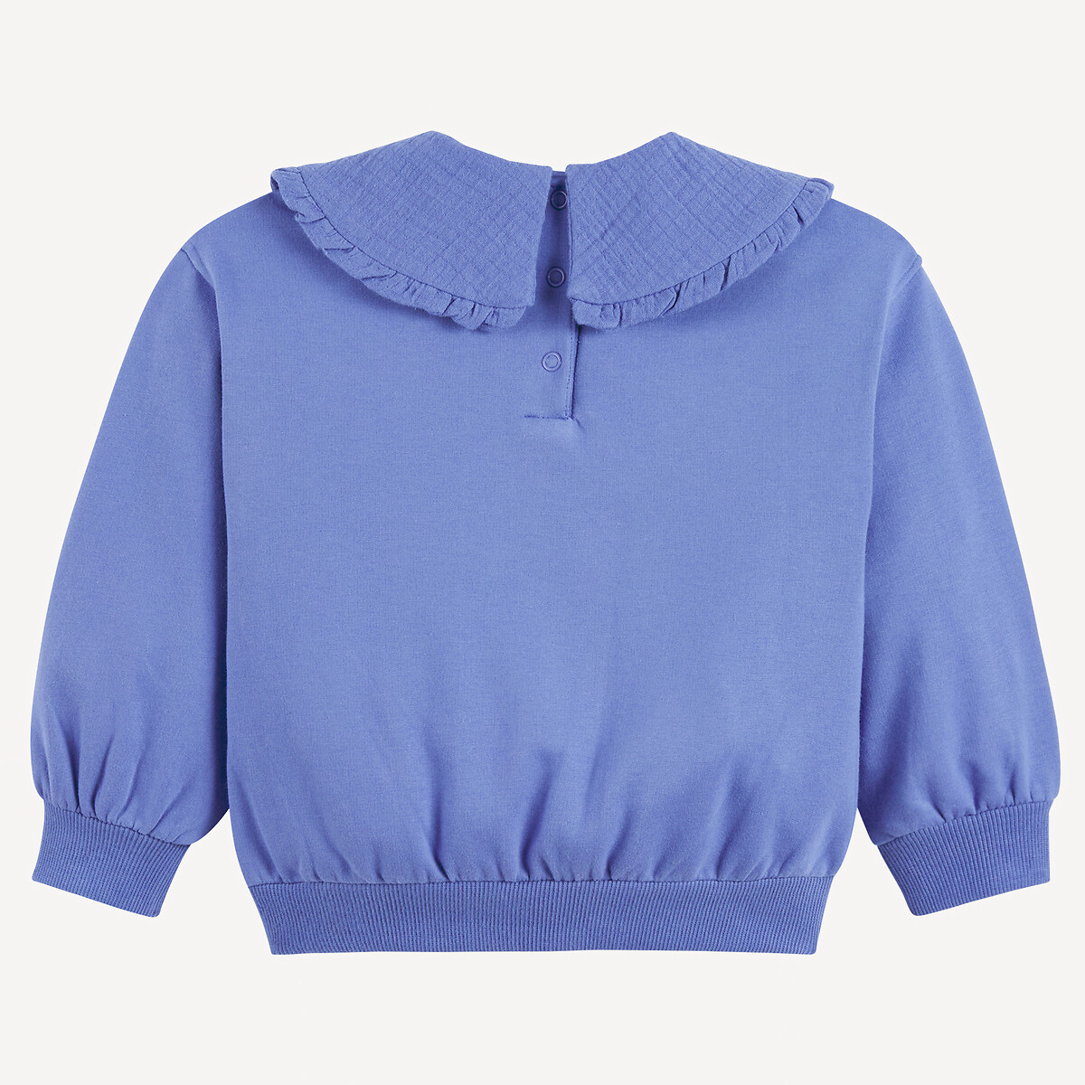 Peter Pan Collar Sweatshirt blue, LA REDOUTE COLLECTIONS