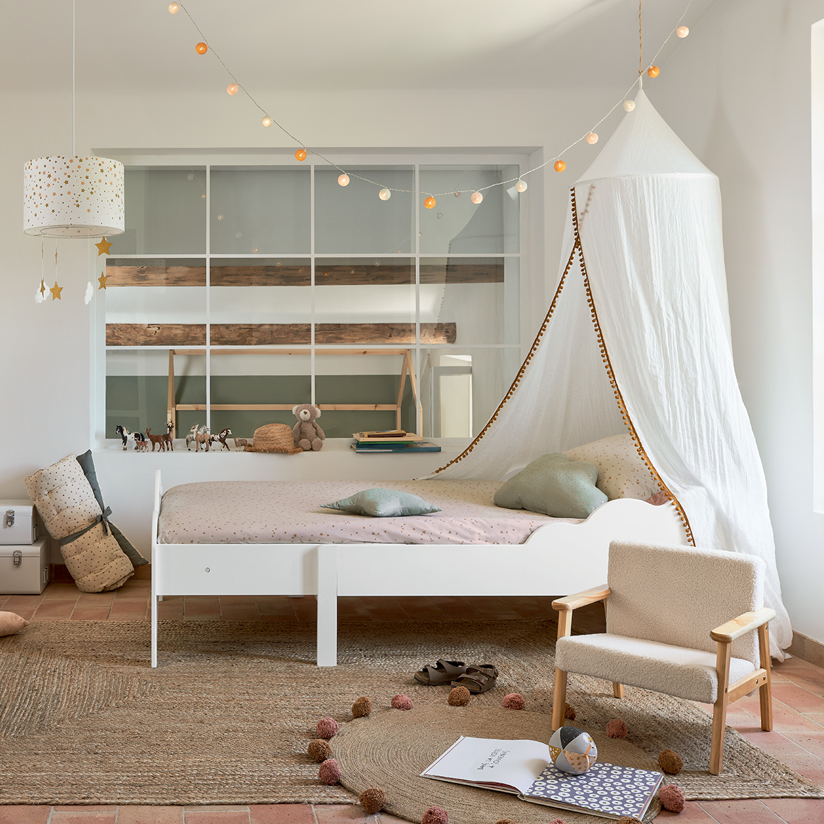 Suspension enfant étoiles nuages SIRA multicolore, ATMOSPHERA FOR KIDS