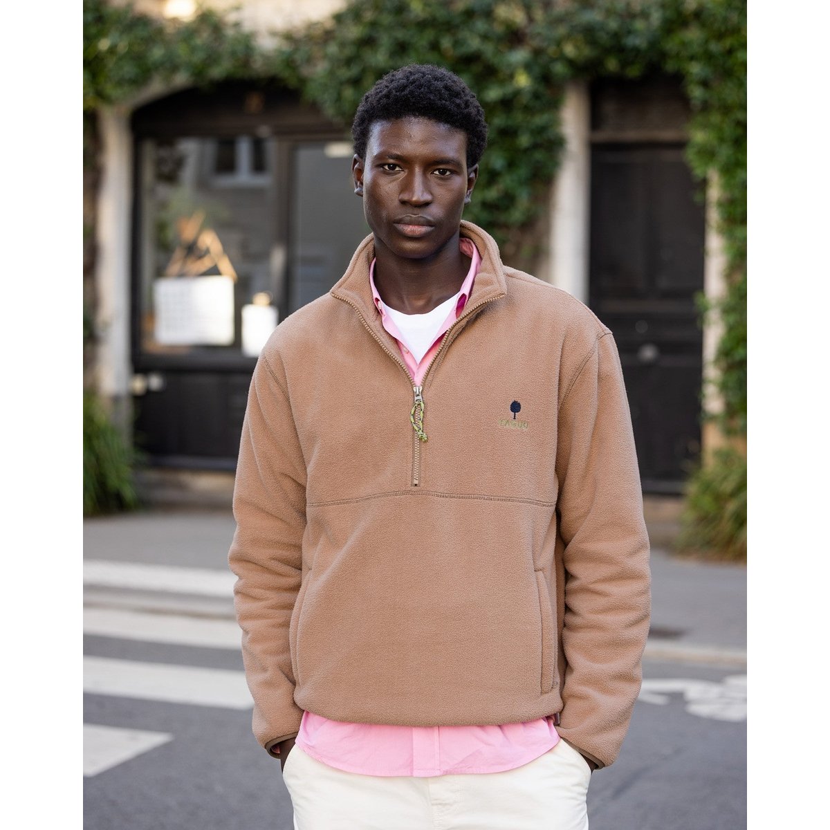 Polaire LIORAN taupe, FAGUO