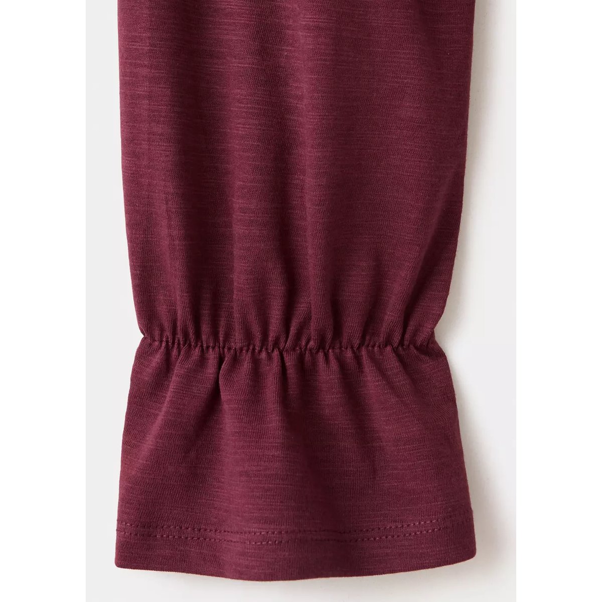 T-shirt coton nid d'abeille bordeaux, MANGO TEEN