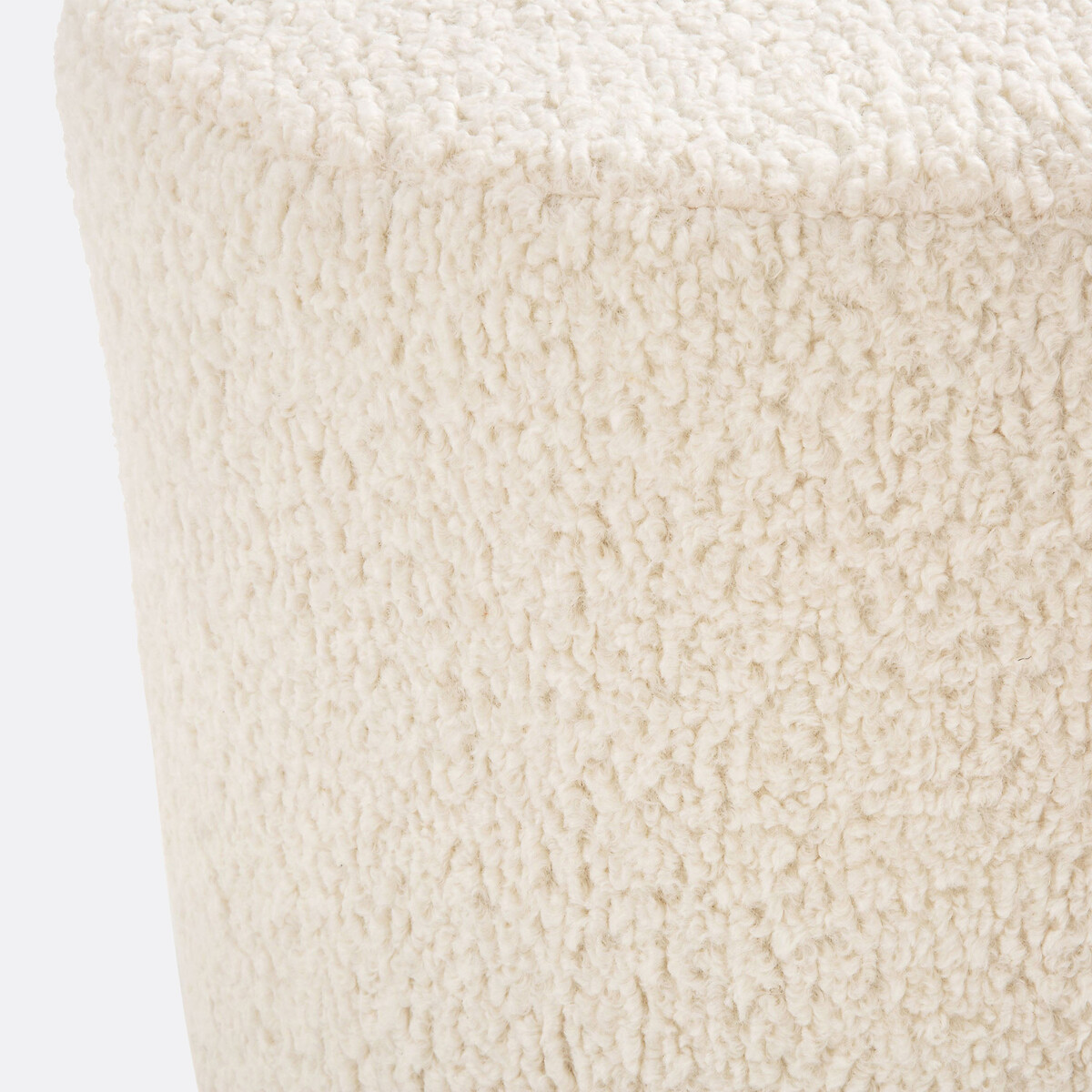Pouf bouclé, Séméon naturale  , LA REDOUTE INTERIEURS