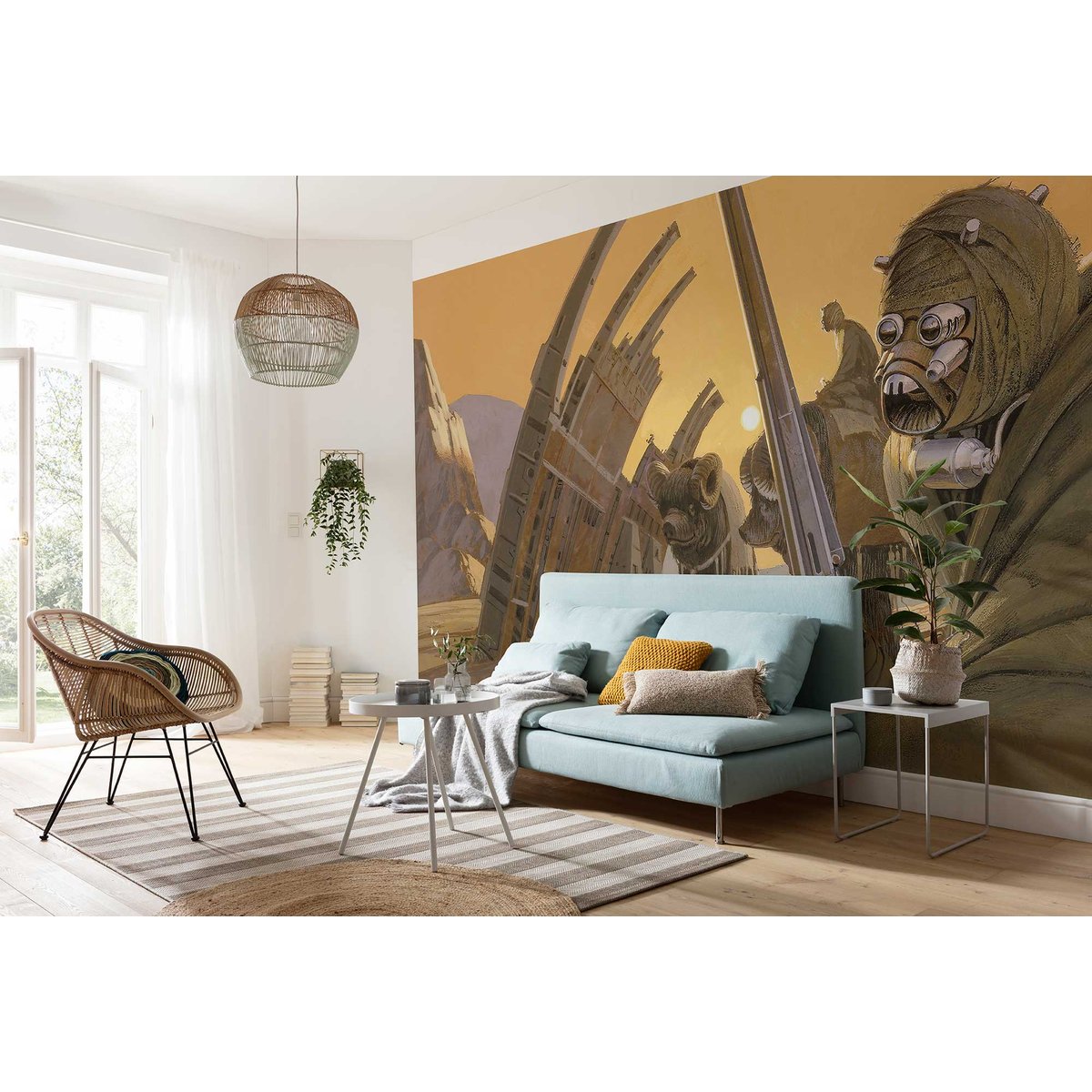 Papier peint Komar - Star Wars Classic RMQ Tusken - 500 x 250 cm orange, HEXOA