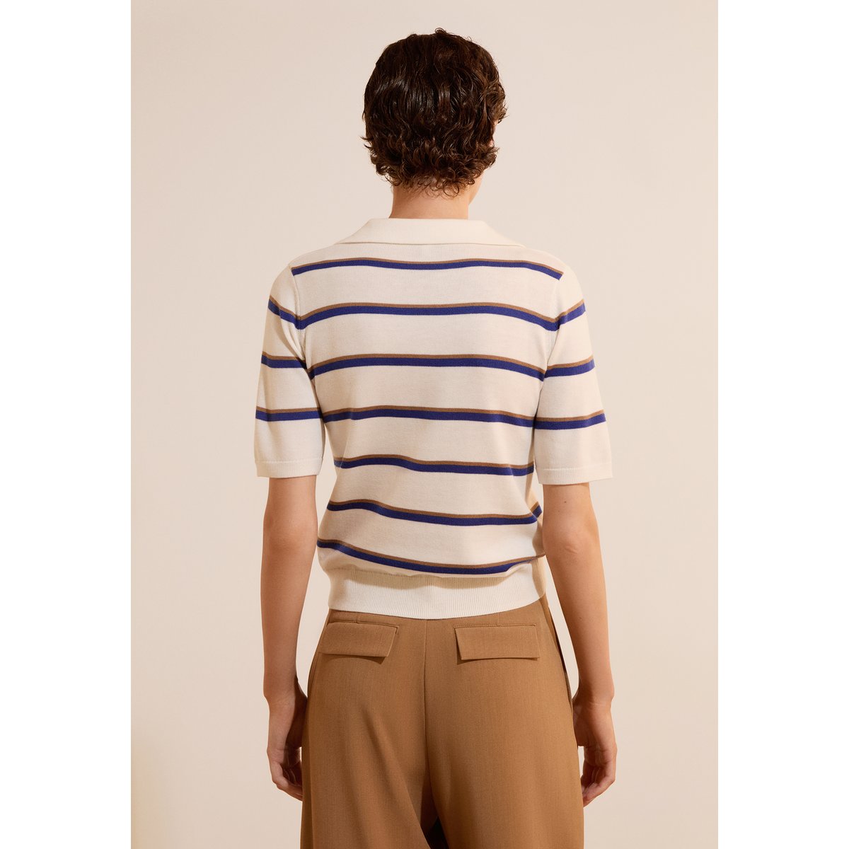 ETAM PULL SAMUEL - PULL COL PO ecru, ETAM