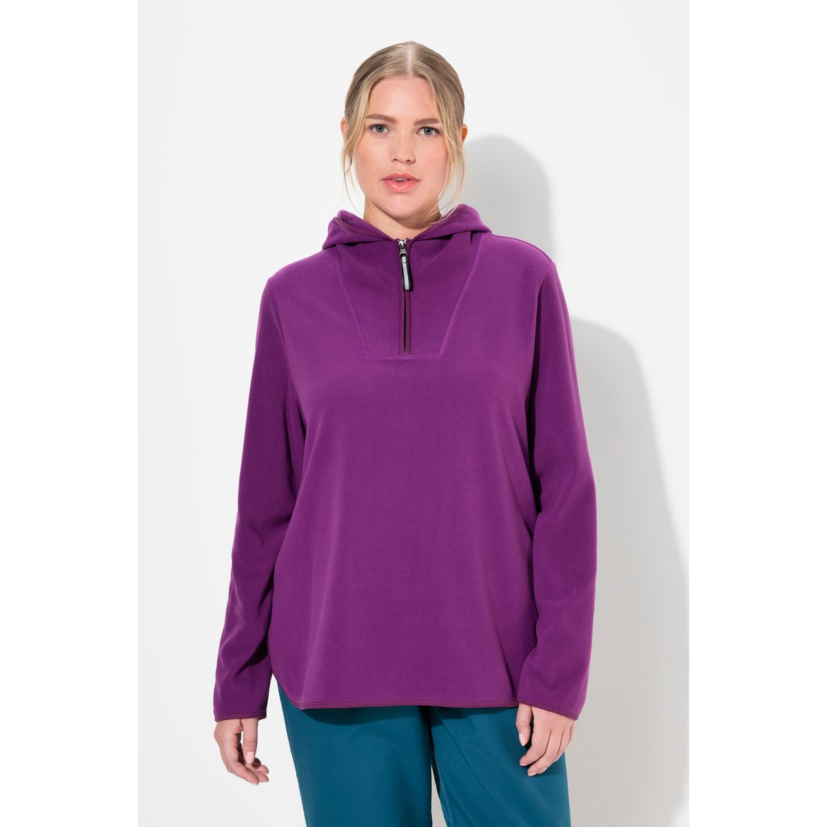 Pull camionneur en polaire aubergine, ULLA POPKEN