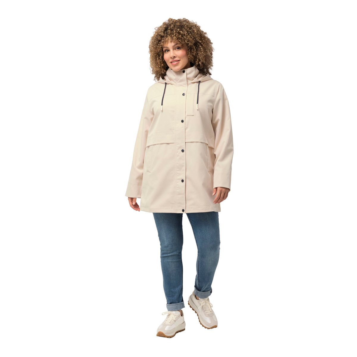 Parka HYPRAR, imperméable, col montant vanille, ULLA POPKEN