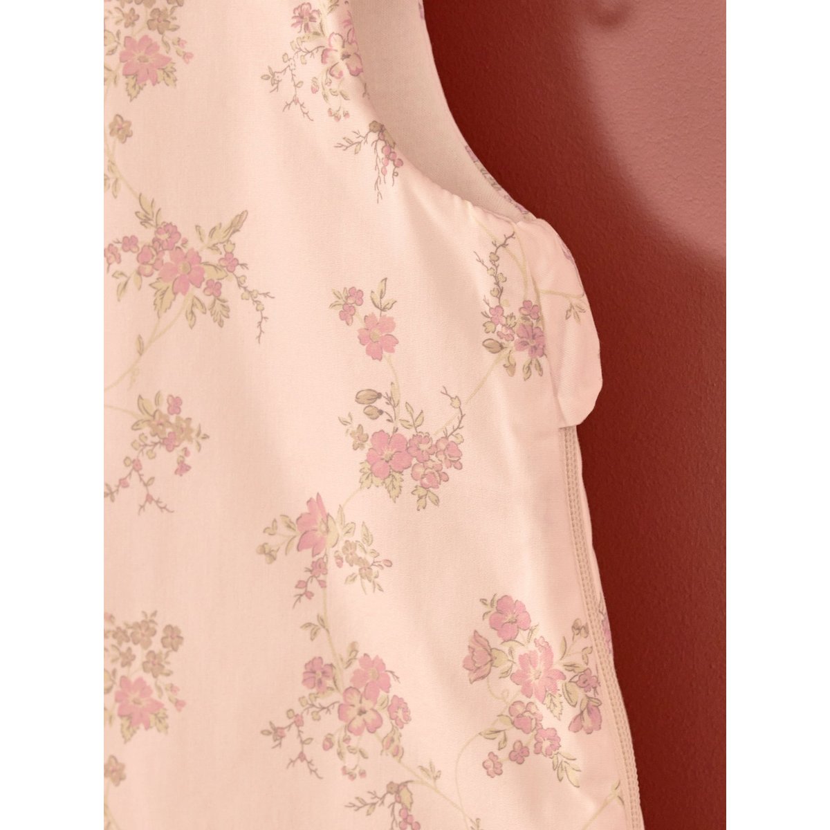 Gigoteuse en percale de coton TOG 3 imprimé fleurs rose, CYRILLUS