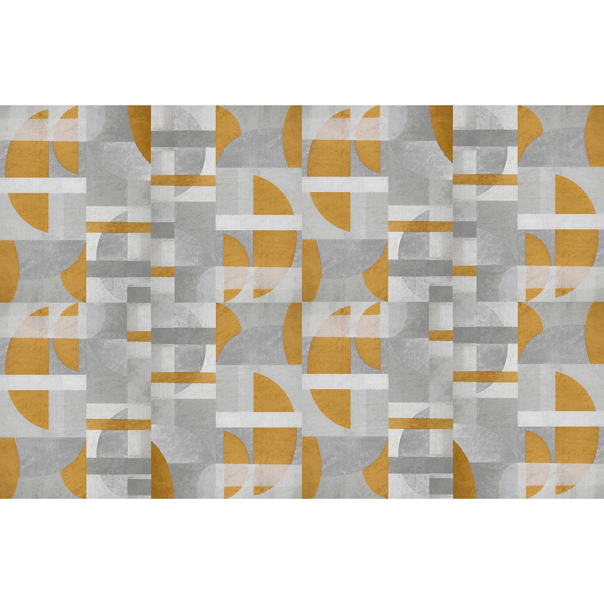 Papier peint panoramique Walter - motif graphique inspiré Bauhaus, intissé 150g, fabriqué en France brun, LE PAPIERS DE NINON