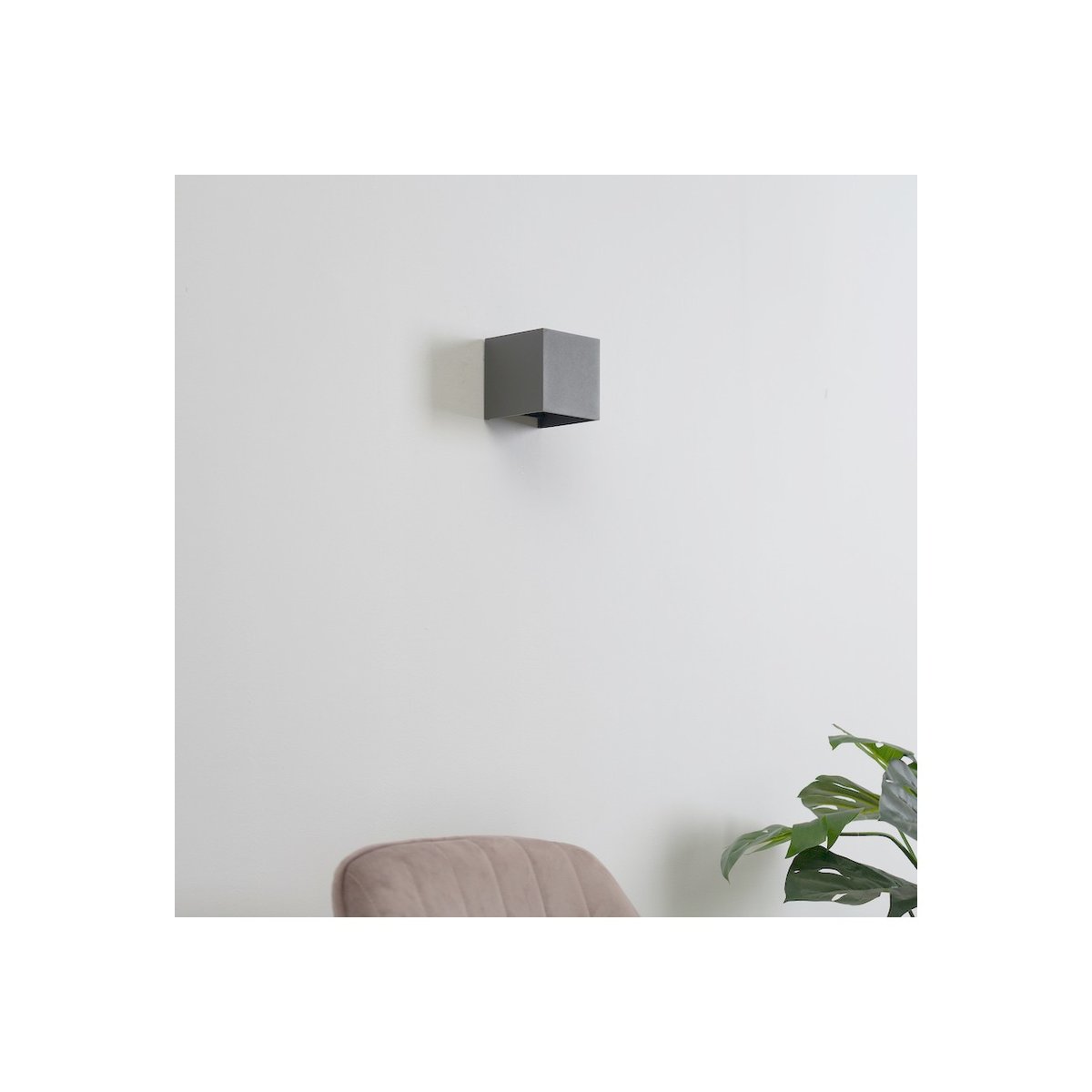 Applique LED réglable grise IP54 - CUBIC gris, KOSILUM