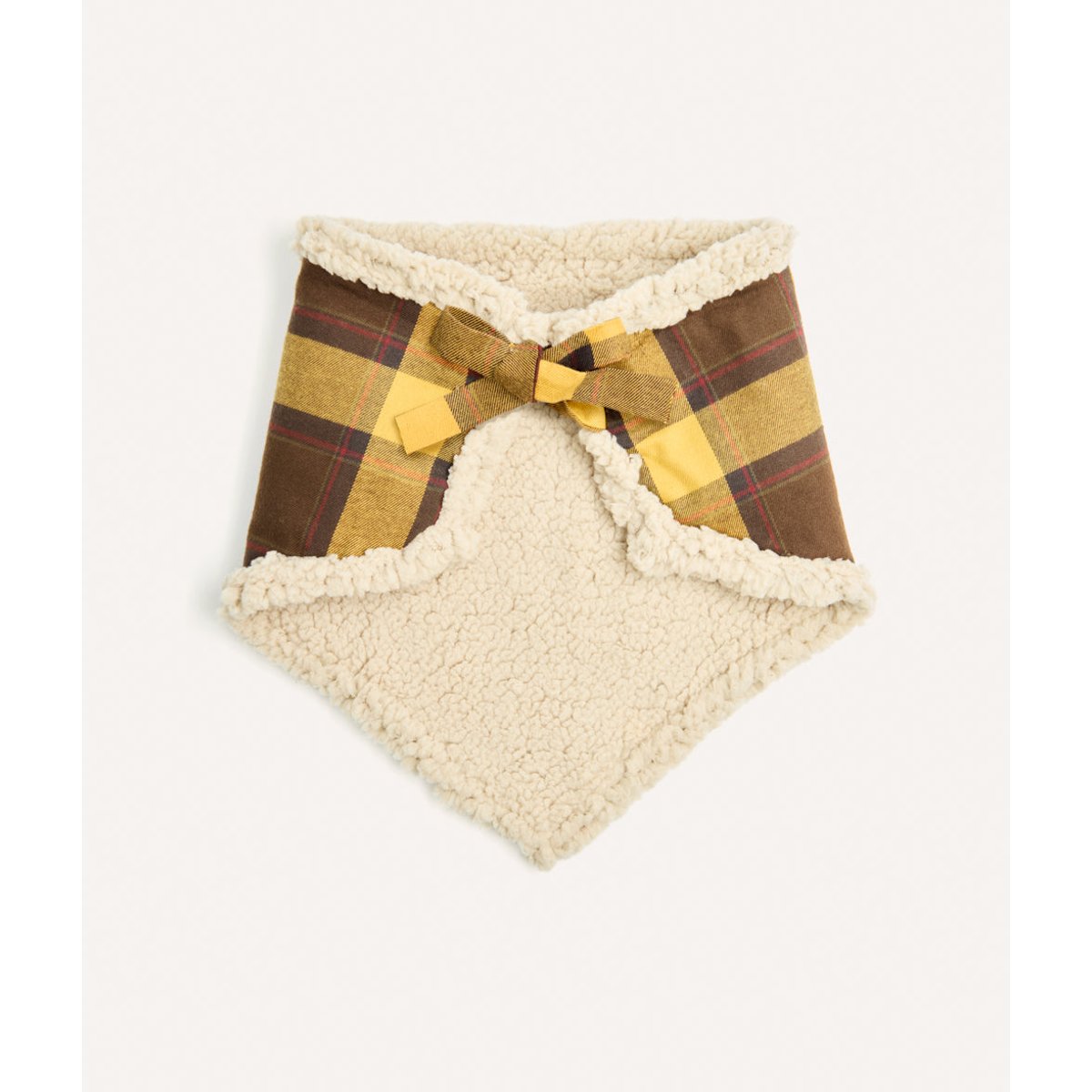 Bandana tartan moutarde pour chien, Nata jaune, CAFIDE
