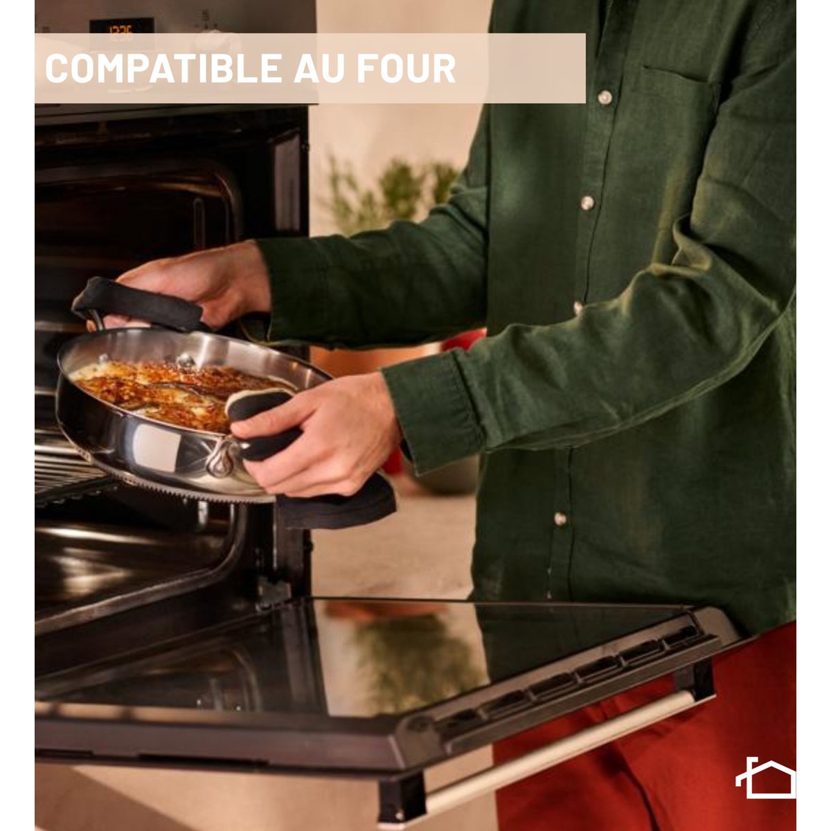 Poêle grill - ø28 cm gris, LAGOSTINA