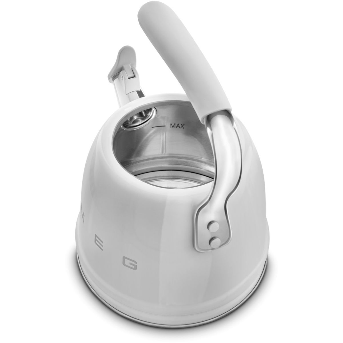 Bouilloire sifflante 2.3L Silver couleur unique, SMEG