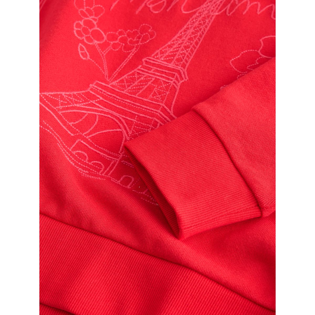 Sweat brodé rouge, NEXT