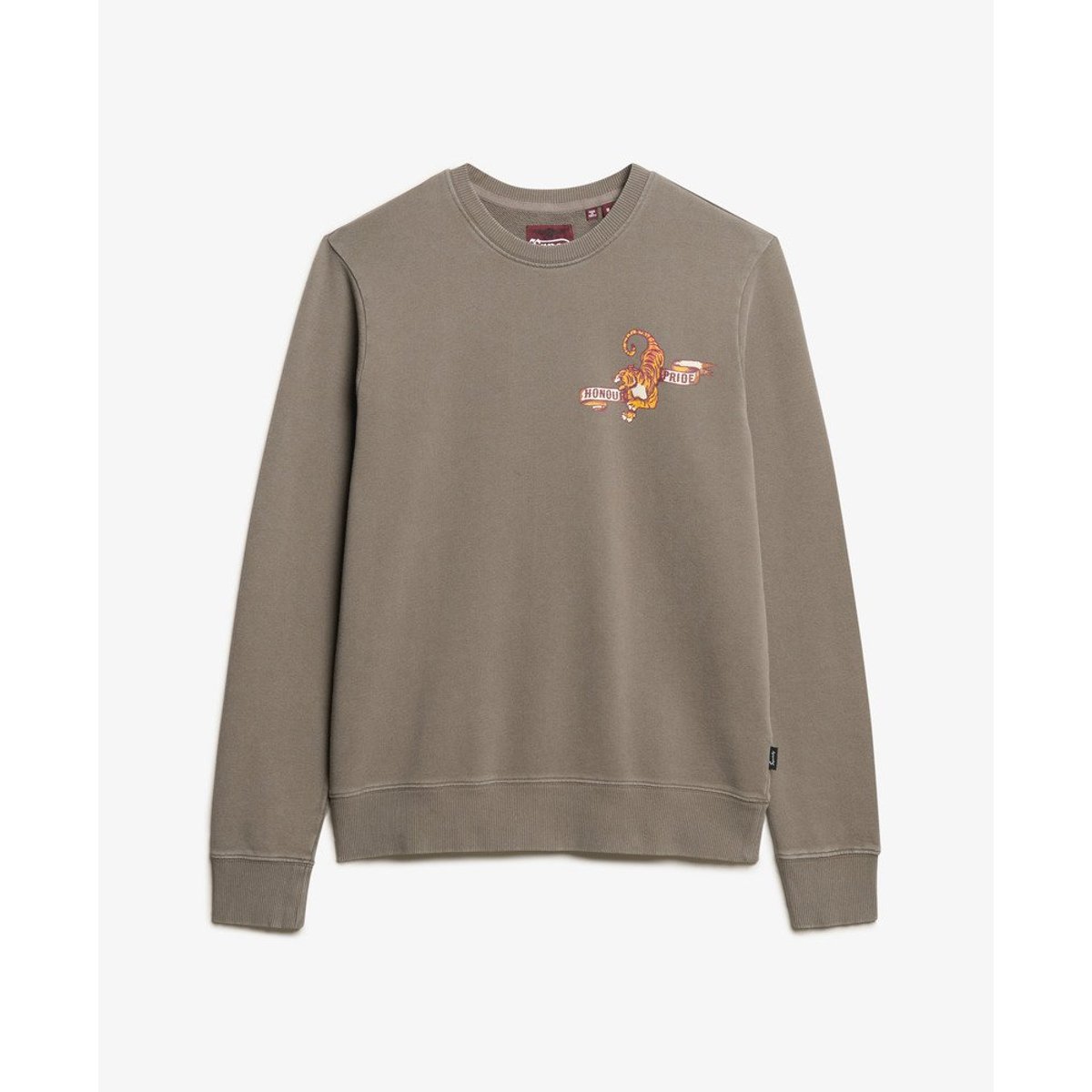 Sweat à motif tatouage anthracite, SUPERDRY