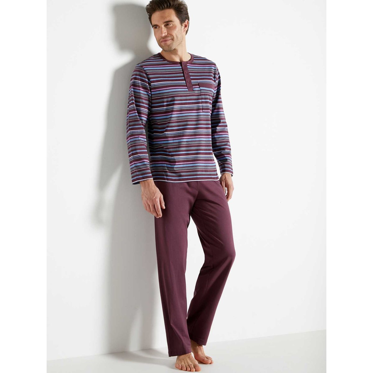 Pyjama rayé prune, DAXON