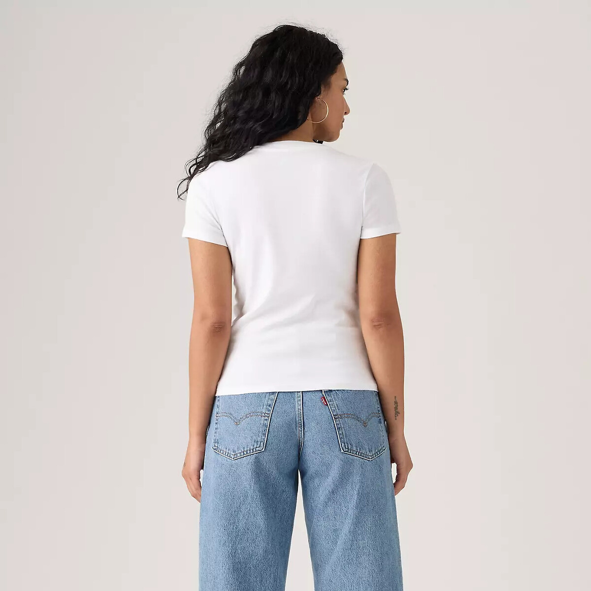 Set van 2 T-shirts Essential gestreept + effen, LEVI'S