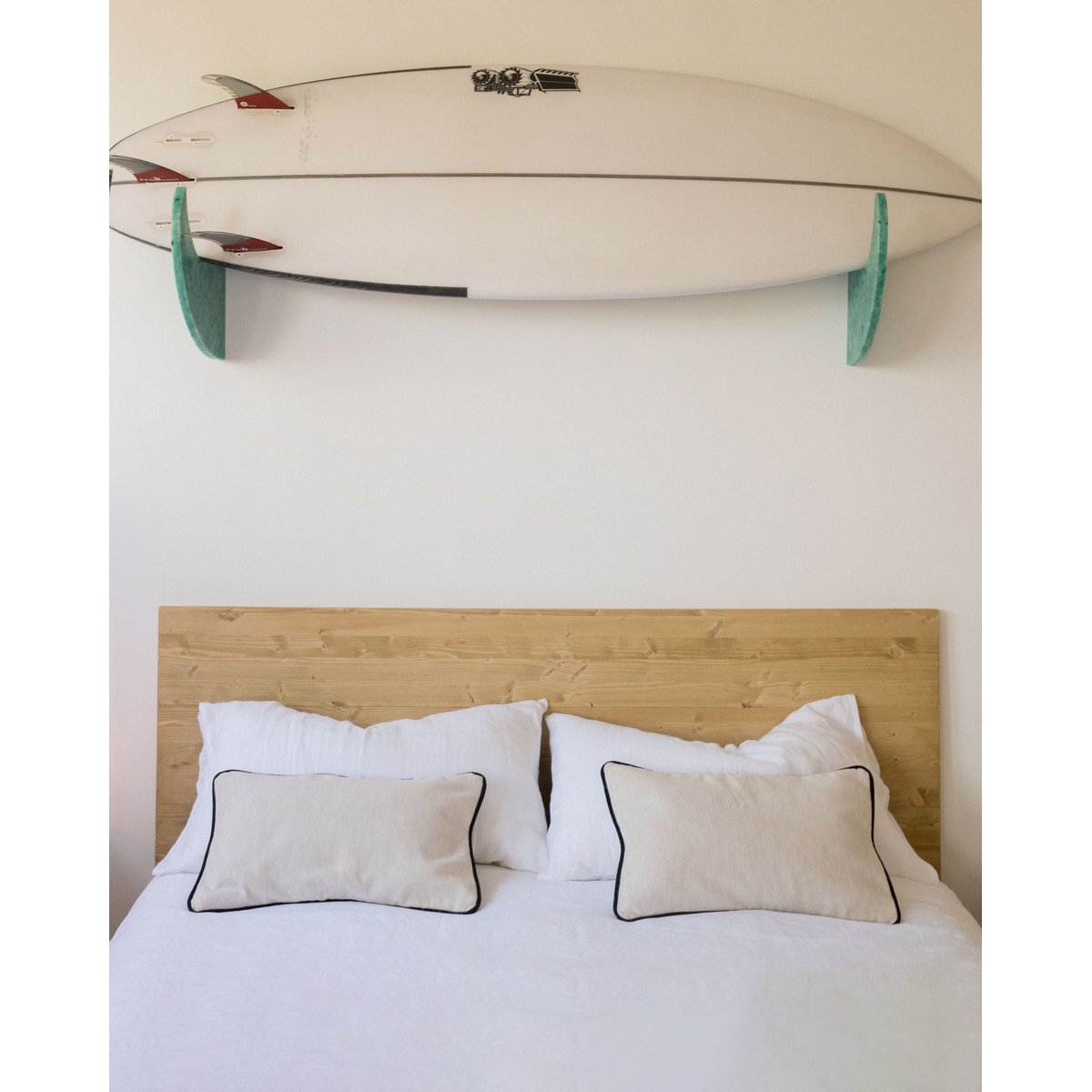 Tête de lit en bois massif de sapin naturel 160 cm - NALA olivier, HANNUN