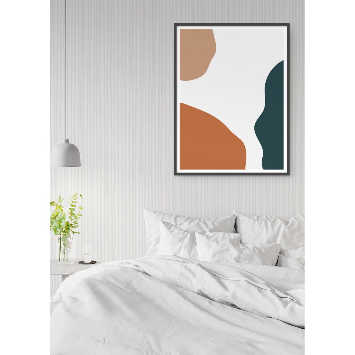 Affiche Abstract Background 1 blanc, L'AFFICHERIE