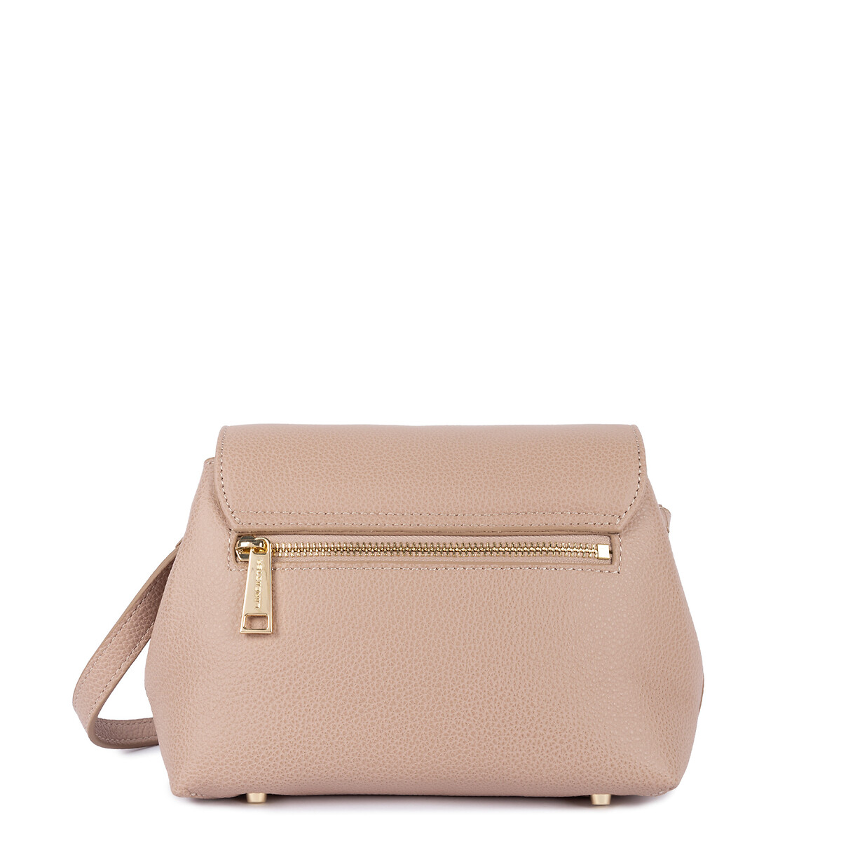 Borsa a tracolla con patta con fermo in pelle, MILANO PIA nude, LANCASTER