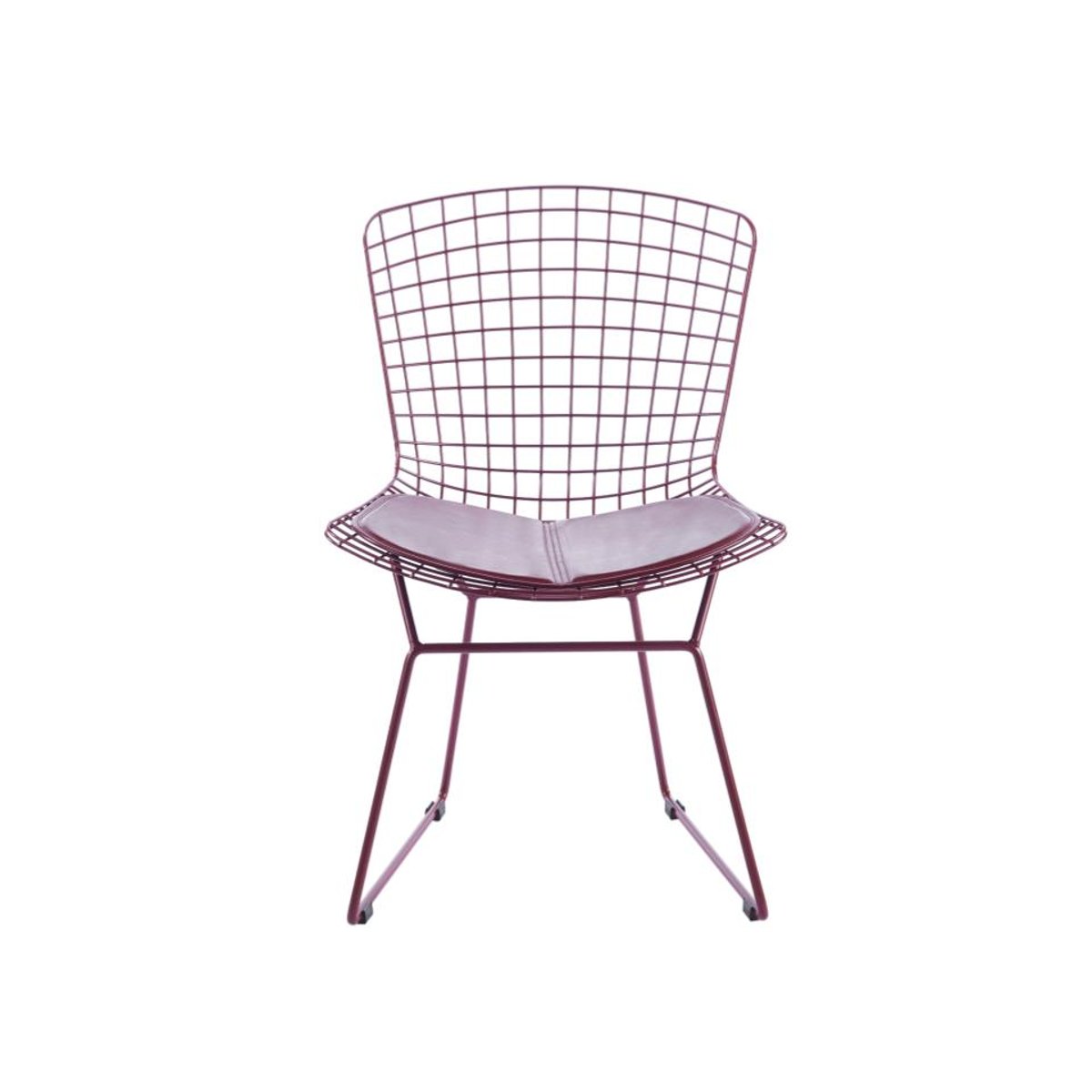 Chaise de salle à manger Métal Bordeaux-MONDRA bordeaux, KENAY