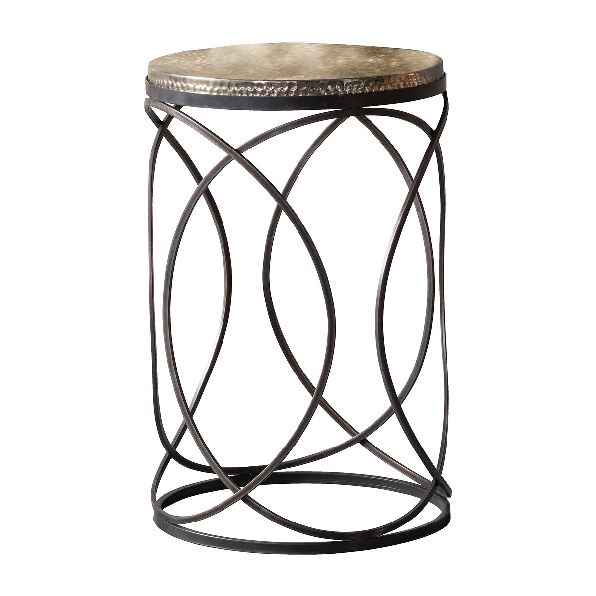Kollam Hammered Metal Side Table bronze, SO'HOME