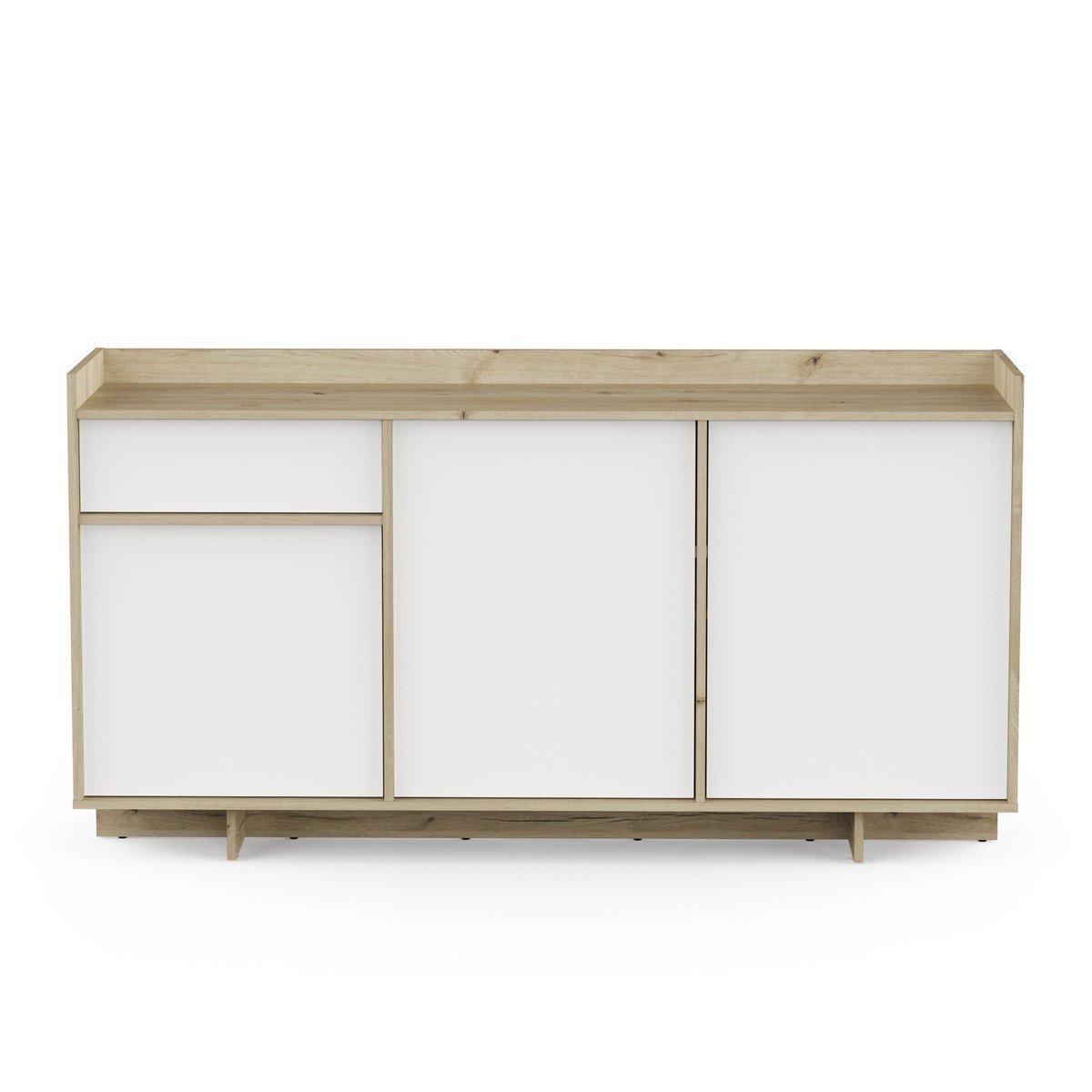 Buffet 3 portes et 1 tiroir - LEAD bois clair, CALICOSY