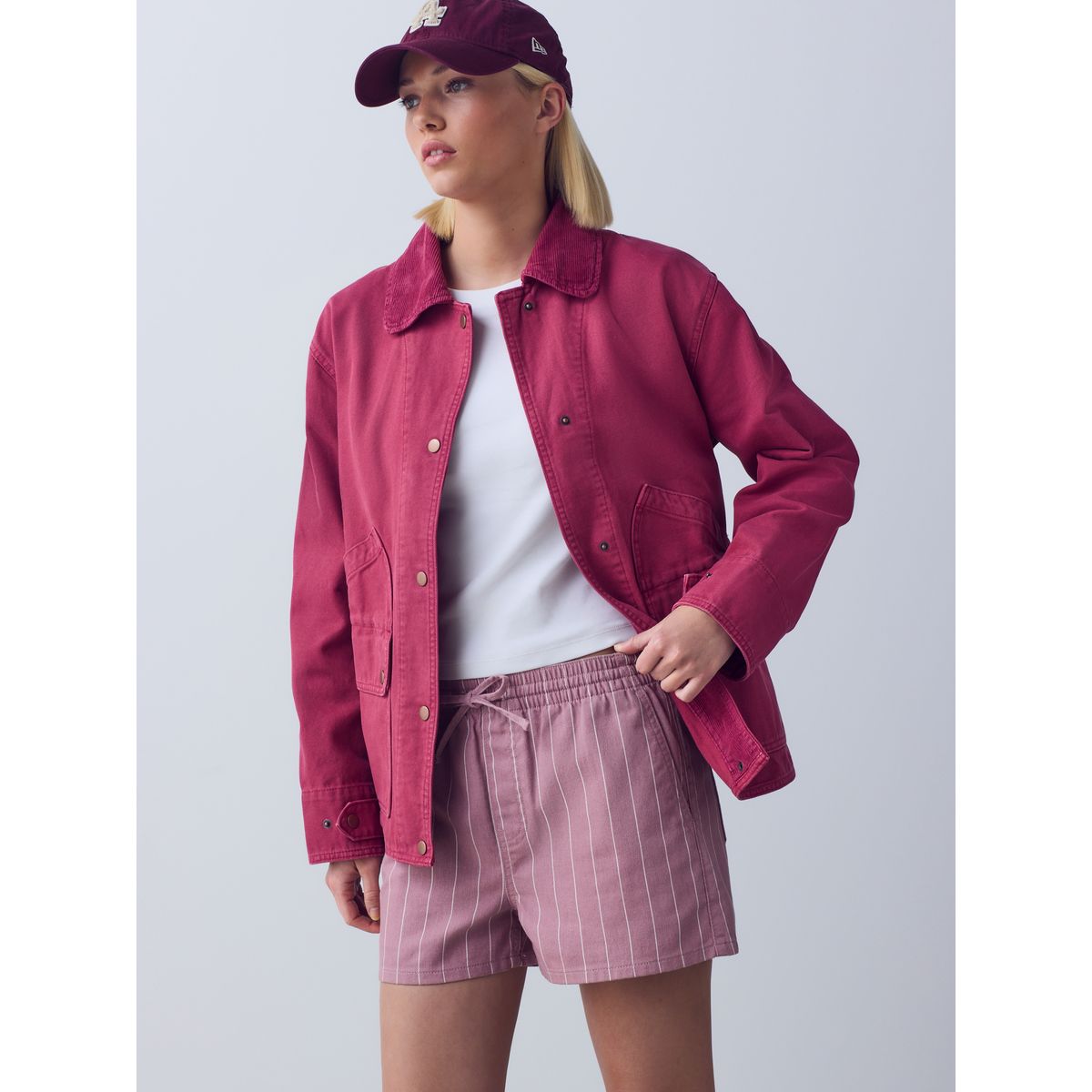 Veste chore en coton rose, NEXT