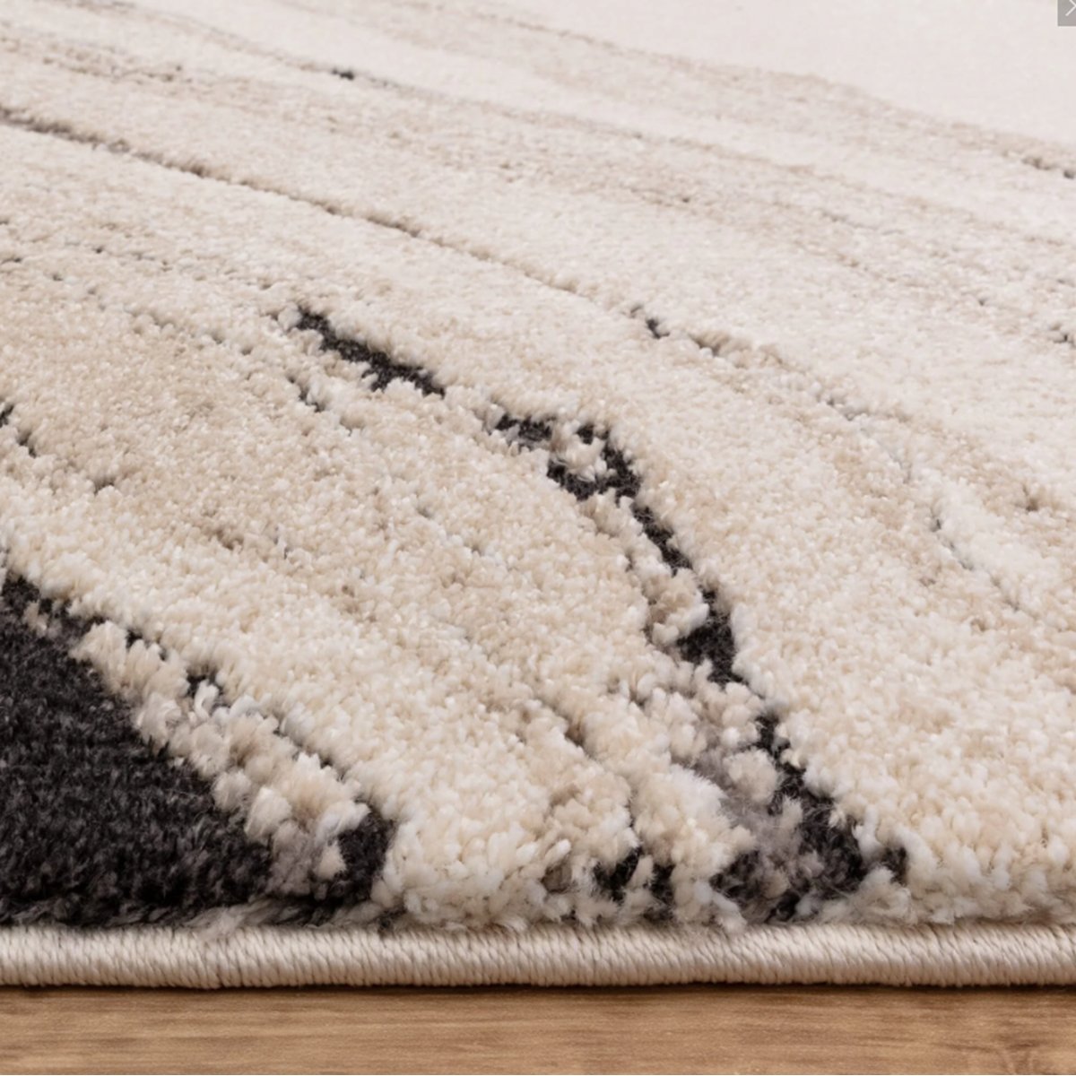 Tapis salon et chambre tissé plat SWELL beige, NOVATREND