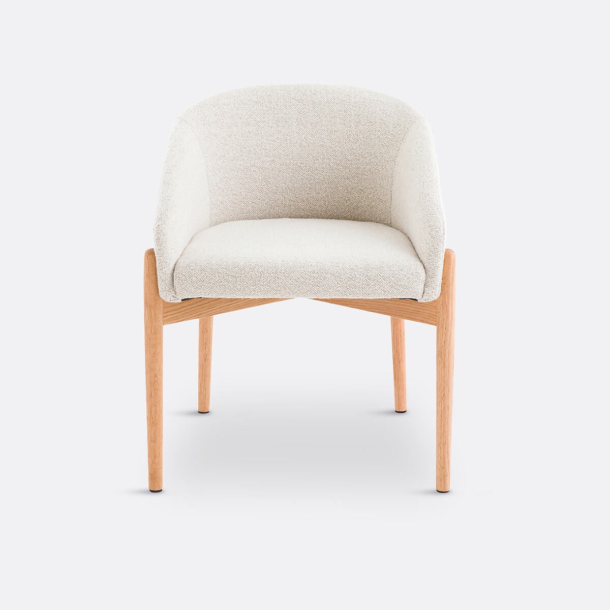 Fauteuil de table en bouclette Beca ecru, LA REDOUTE INTERIEURS