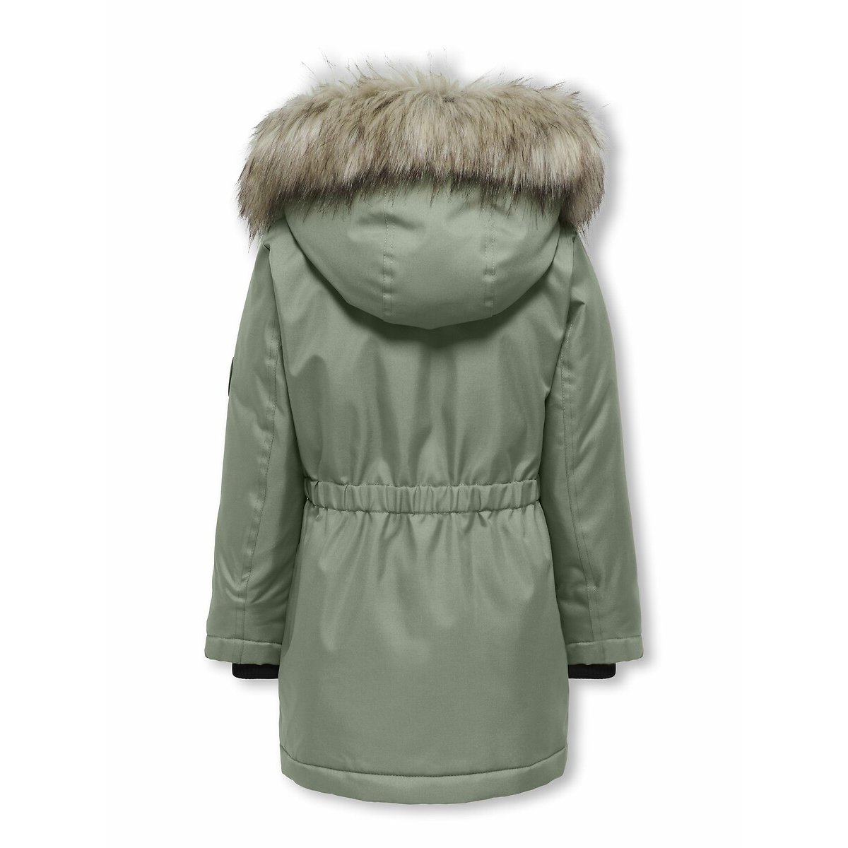 Parka con cappuccio kaki chiaro, KIDS ONLY