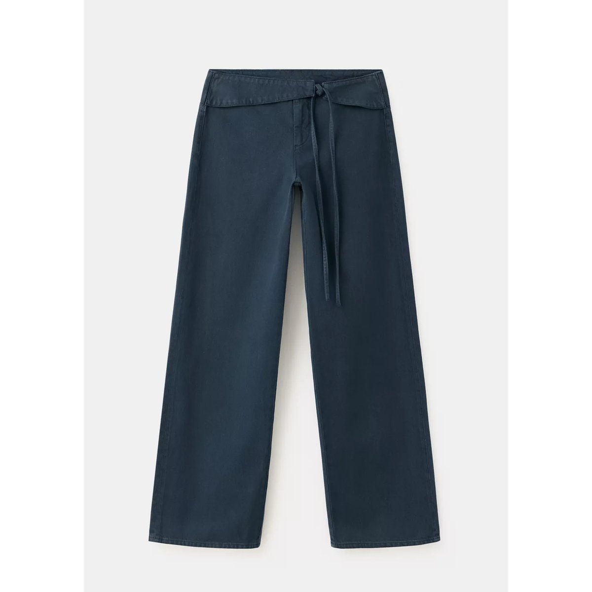 Jean low waist nœud gris anthracite, MANGO TEEN