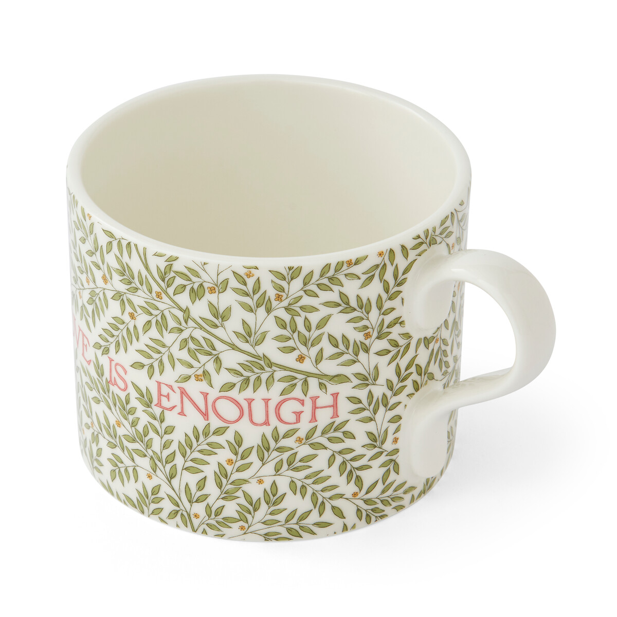 Set of 2 Morris & Co. "Love is Enough" Thyme / Parchment & China Blue Mugs multi-coloured, SPODE