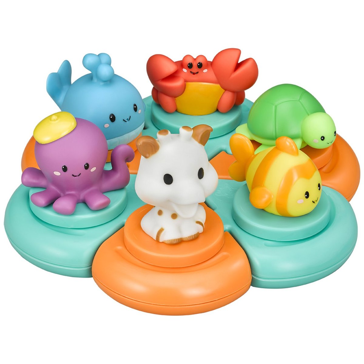 Puzzle de bain multicolore, SOPHIE LA GIRAFE