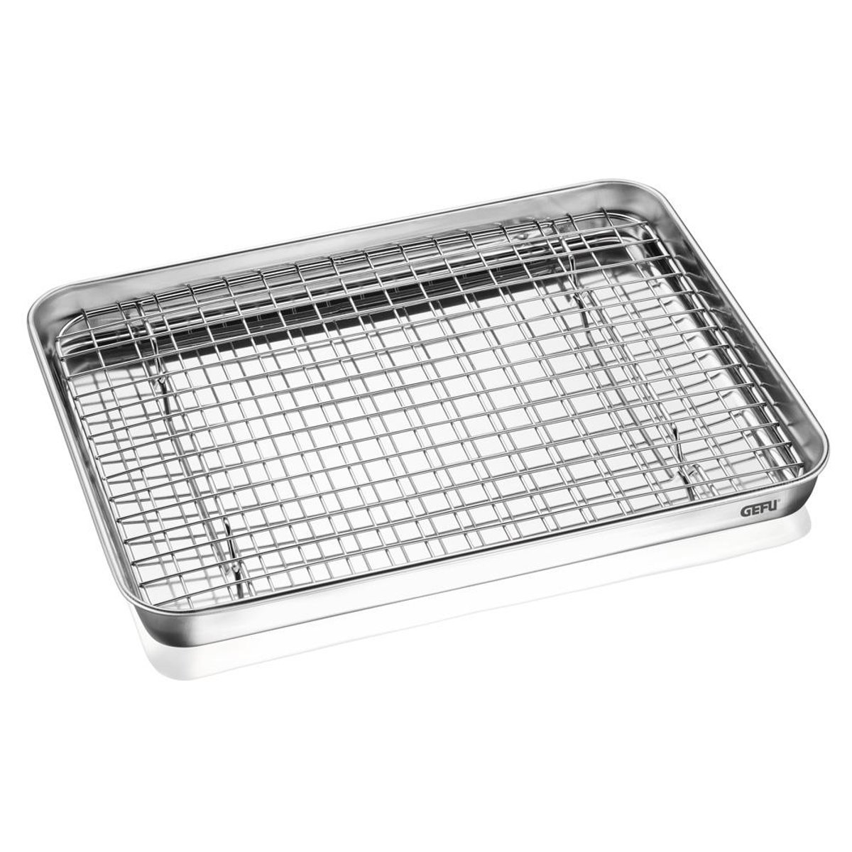 Plat en inox et sa grille 31,5 cm argent / métallique, GEFU
