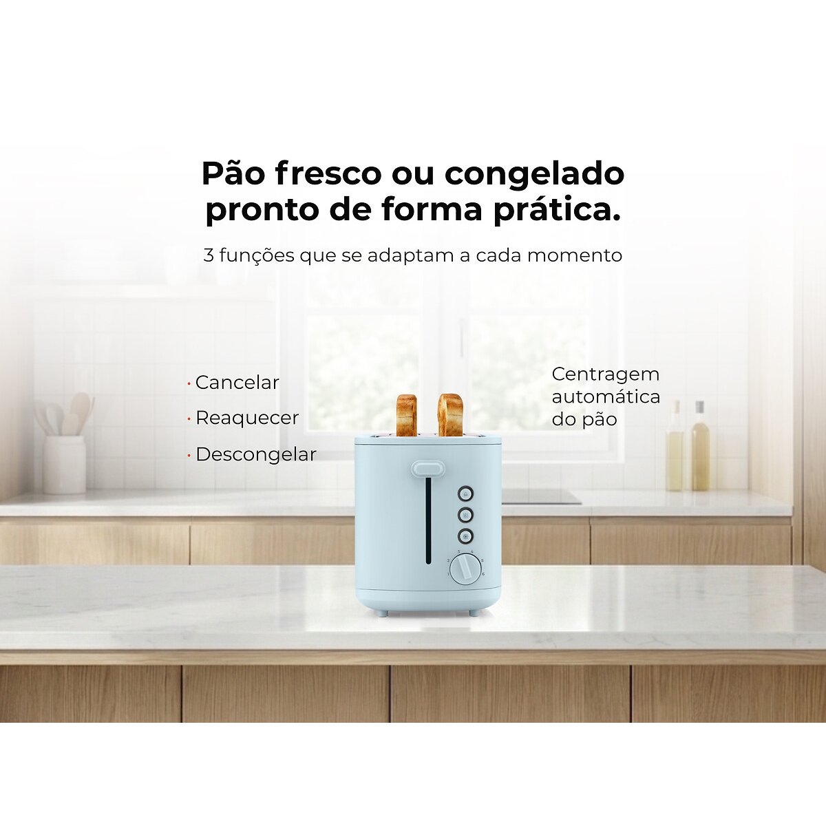 Torradeira Soft Touch 1050W 994FL, FLAMA azul, FLAMA