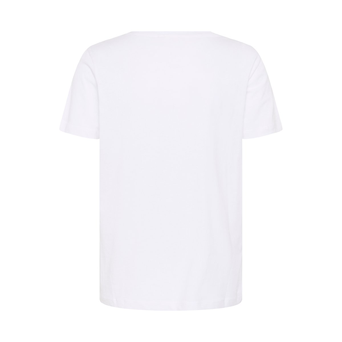 T-shirt à manches courtes blanc blue art collage, CREAM