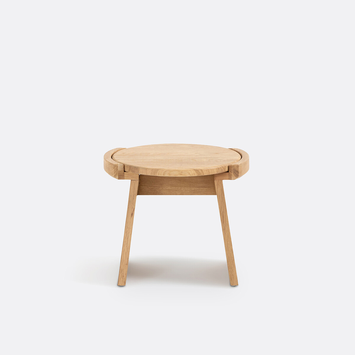 Mini tabouret, en chêne massif, hauteur 30 cm, TIBET chêne, LA REDOUTE INTERIEURS