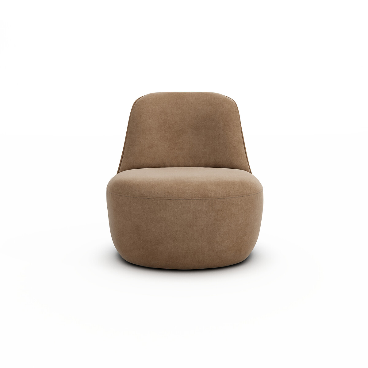 Draaifauteuil in stonewashed fluweel, Rosebury touwkleur, AM.PM X EMMANUEL GALLINA