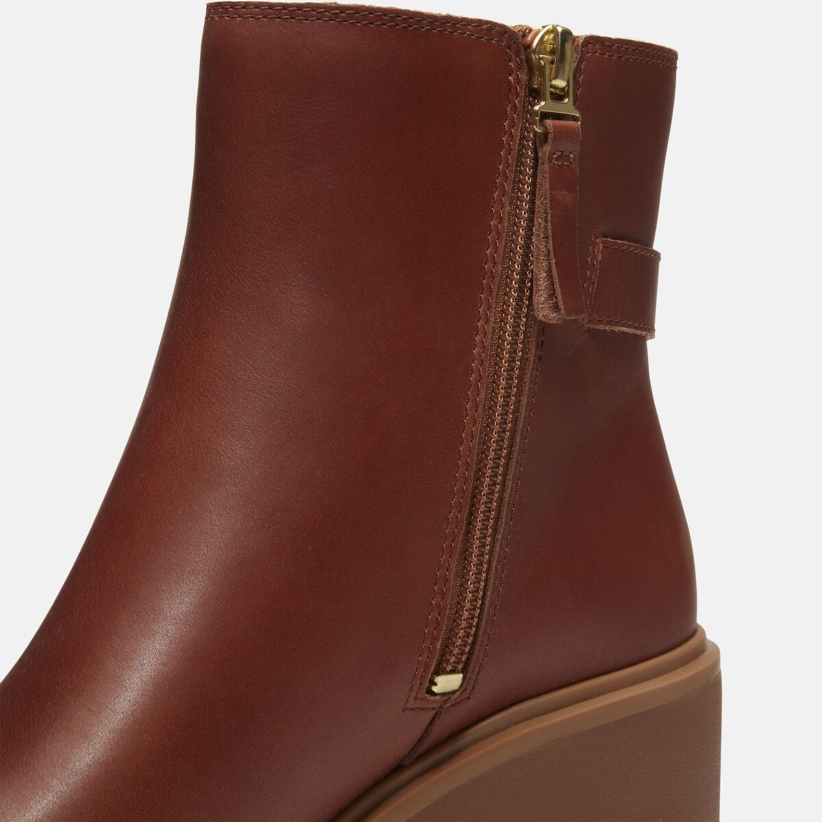 Stone Heights Mid Chelsea Heeled Leather Ankle Boots brown, TIMBERLAND