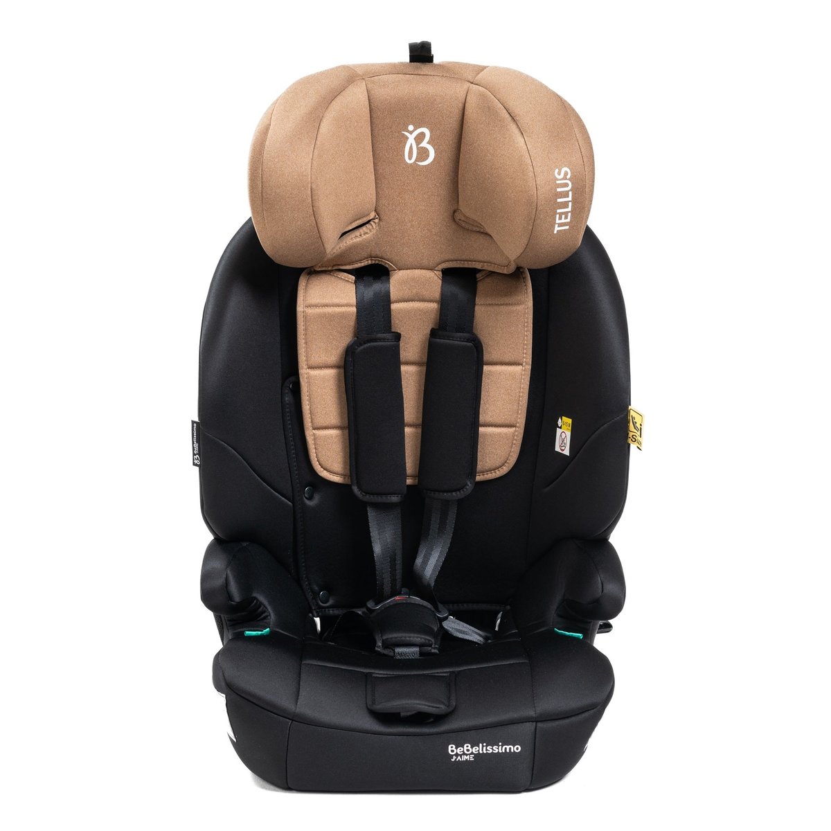Siège auto bébé I-size - 76 -150cm - Tellus - de 9 à 36 kg, 15 mois à 12 ans -beige beige, BEBELISSIMO J'AIME
