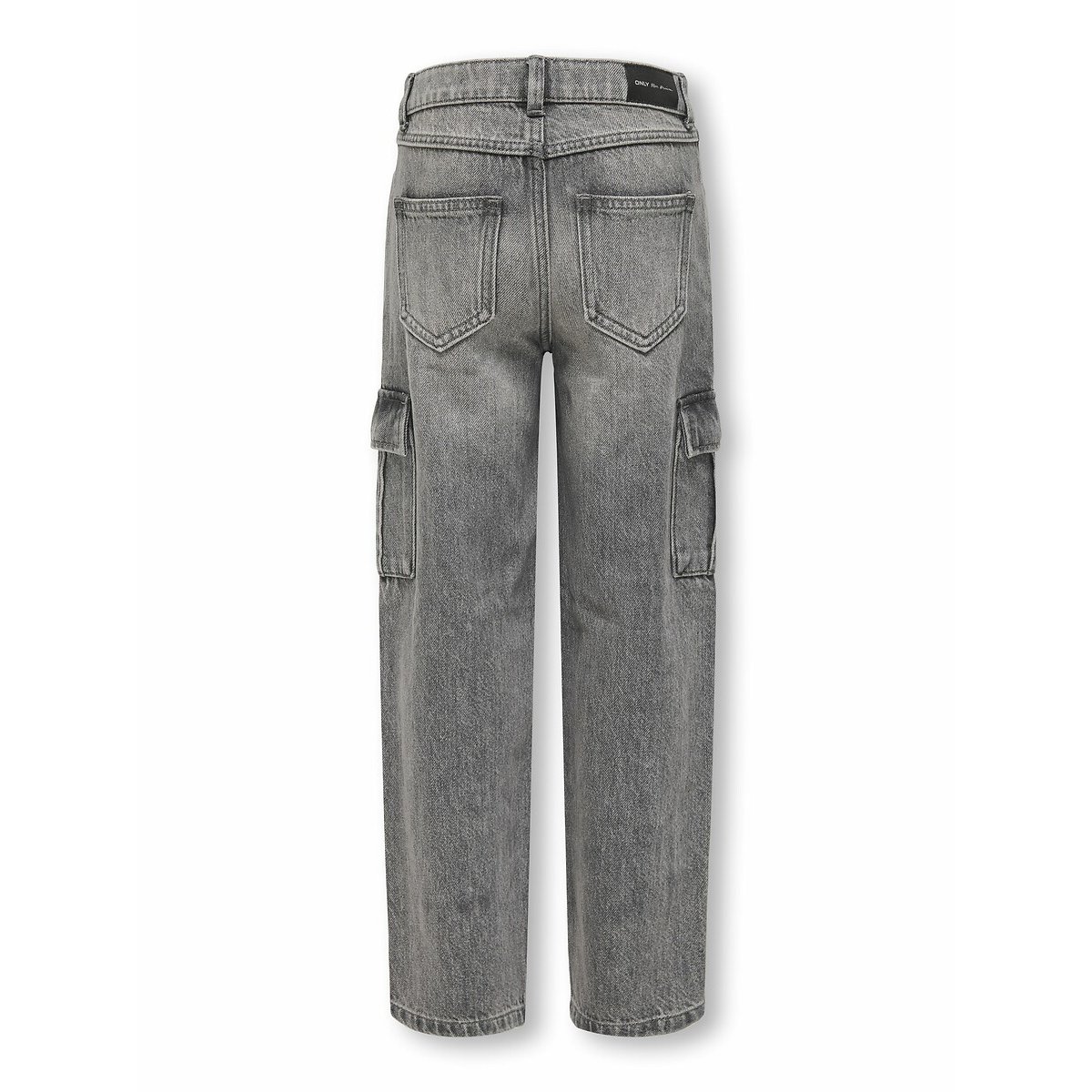 Jeans direitos, bolsos cargo cinzento desbotado, KIDS ONLY