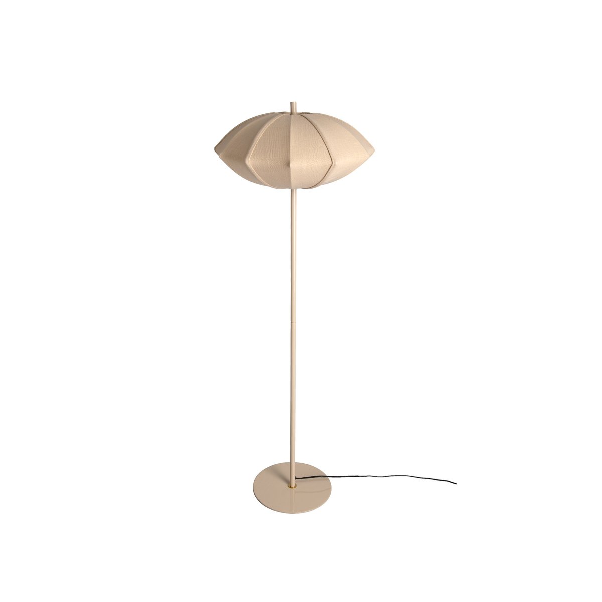 Lampadaire Coton PARIS DISC crème, LEITMOTIV