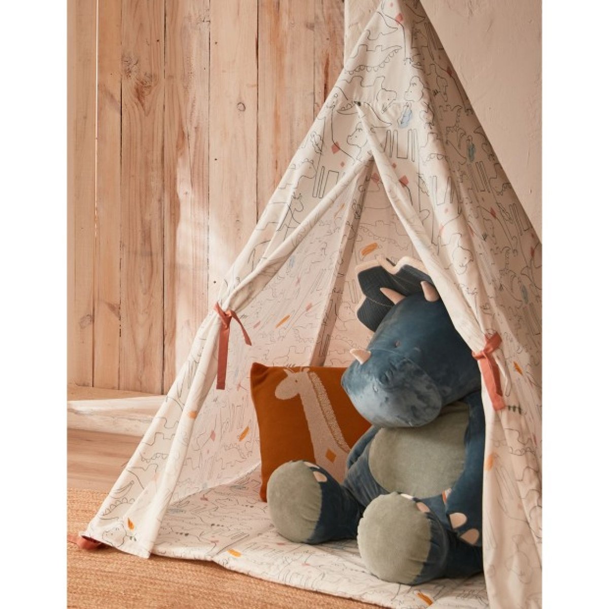Peluche géante bleu, NOUKIE'S