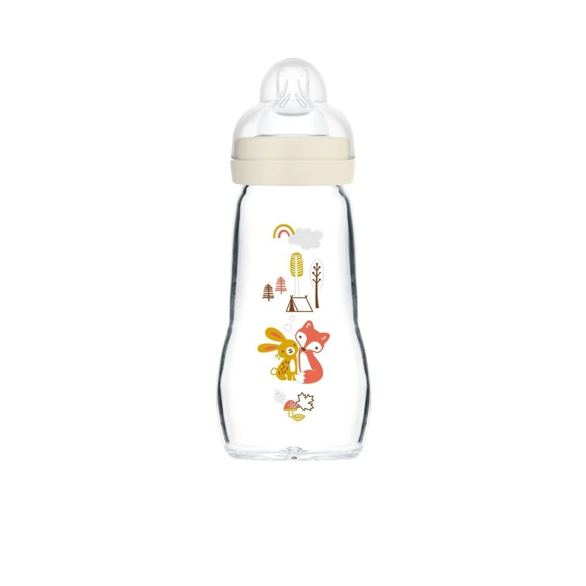 Biberon verre 260 ml beige, MAM