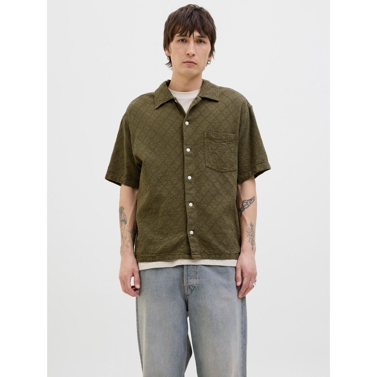 Chemise De Vacances olive night, JACK & JONES