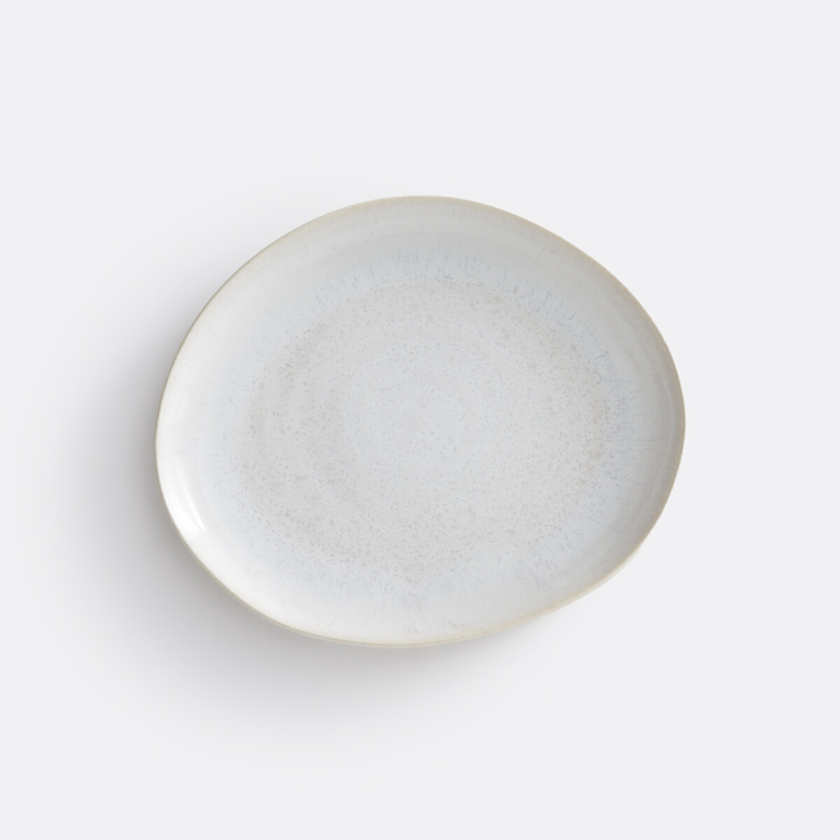 Lot de 4 assiettes dessert en grès nacré, Ivoria beige nacre, LA REDOUTE INTERIEURS