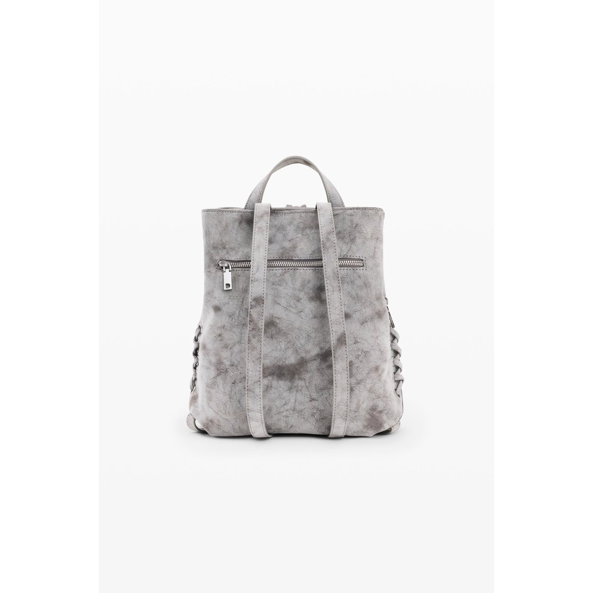 Petit sac à dos effet cuir noir, DESIGUAL