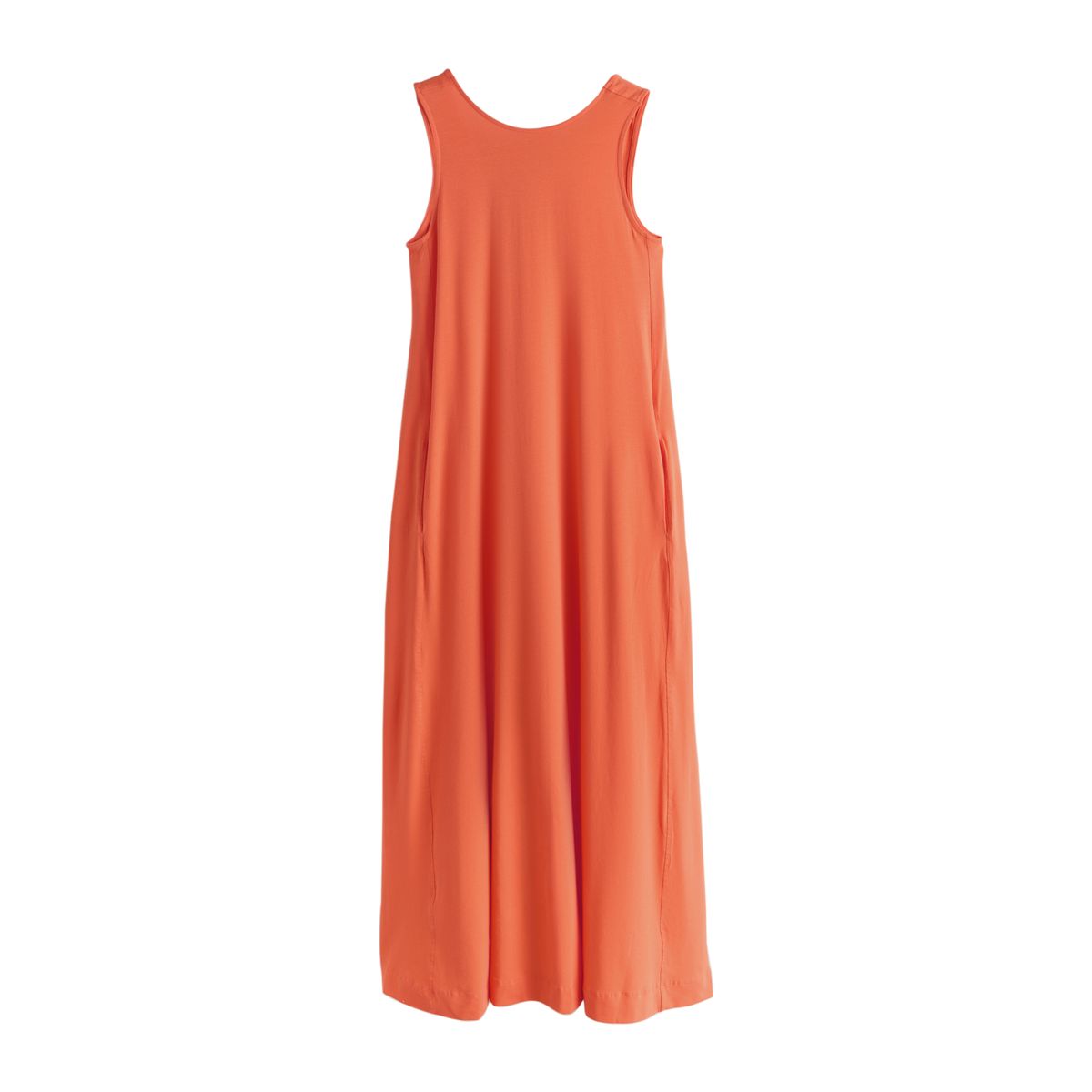 Robe longue en jersey avec dos dégagé orange/graphique, NEXT