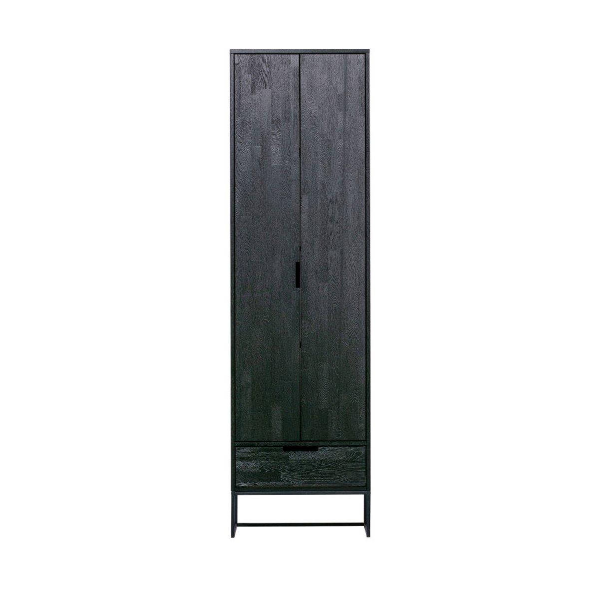 Armoire en frêne brossé- SILAS noir, WOOOD